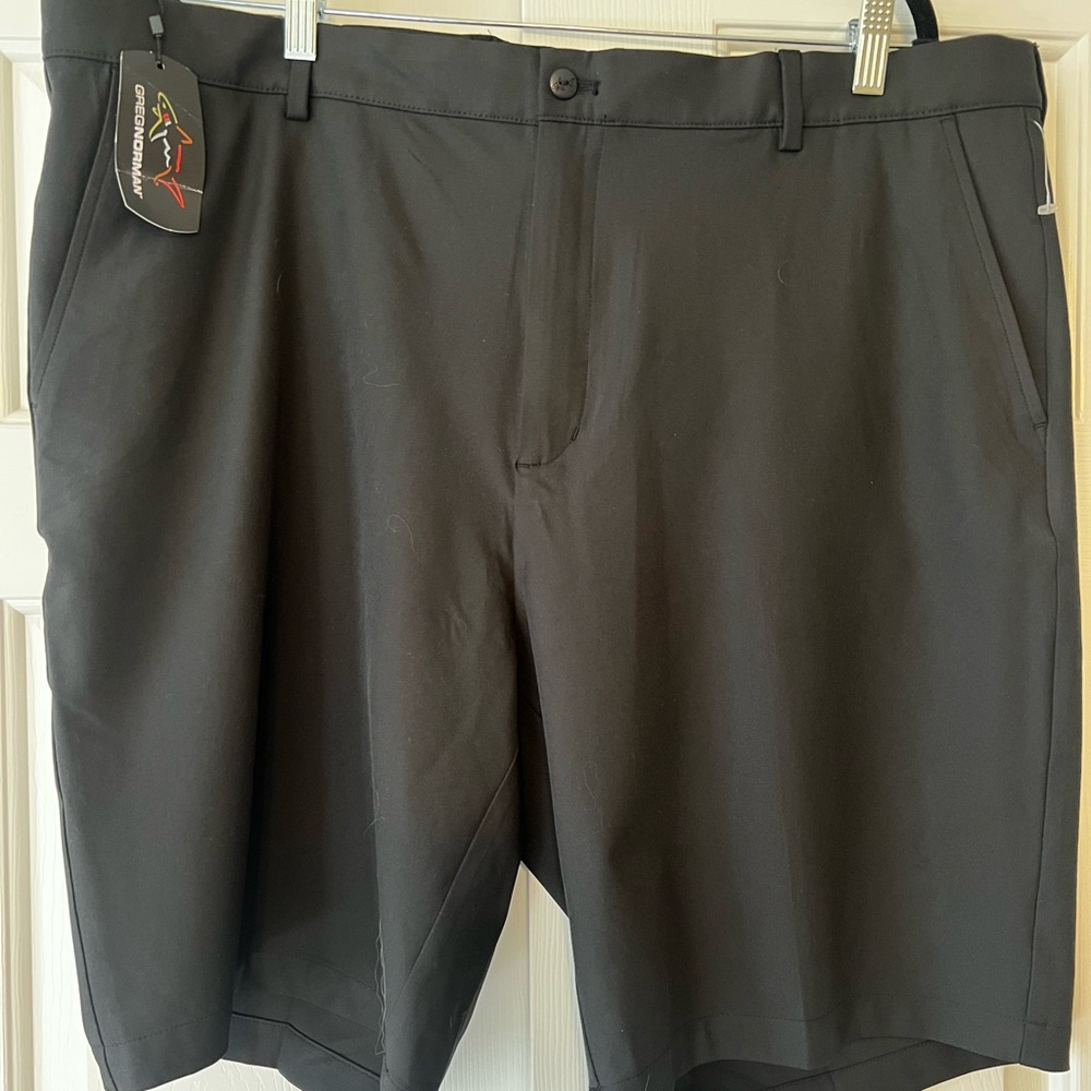 Greg Norman Collection Men's Black Performance Stretch Shorts - Waist Size 42